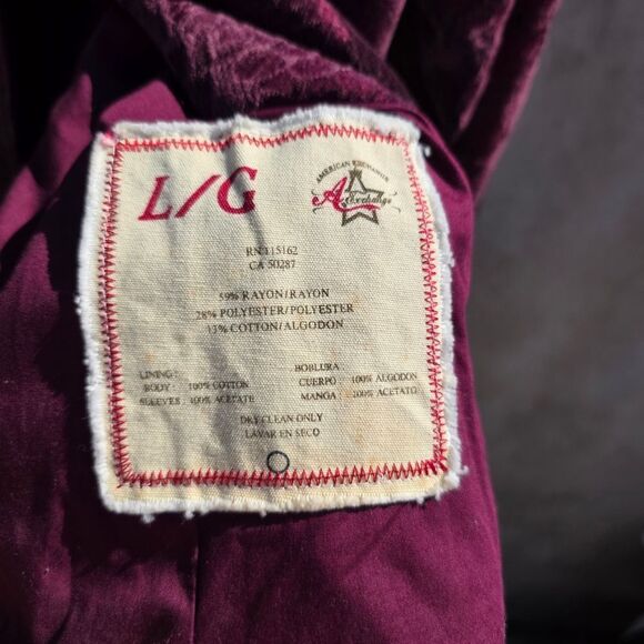 American Exchange Carpet Bag Brocade Blazer Fitted - Picture 5 of 5